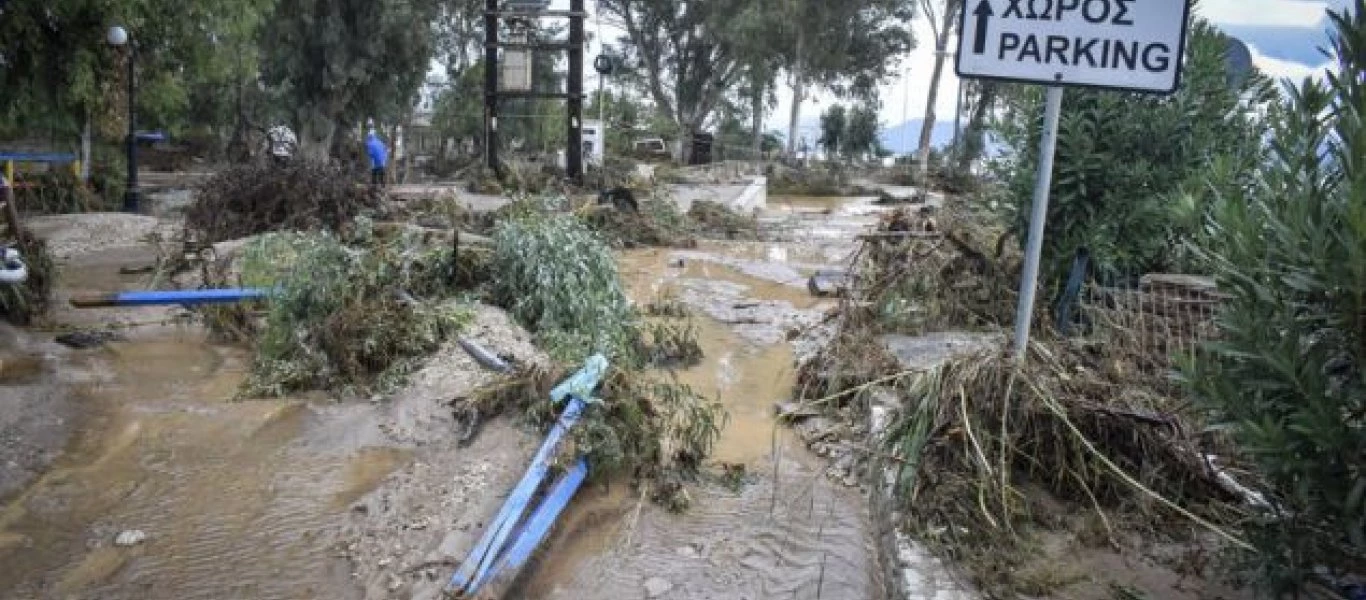 Χωρίς ρεύμα και με λάσπες παντού άφησε την Αργολίδα ο «Ζορμπάς» (φωτο)